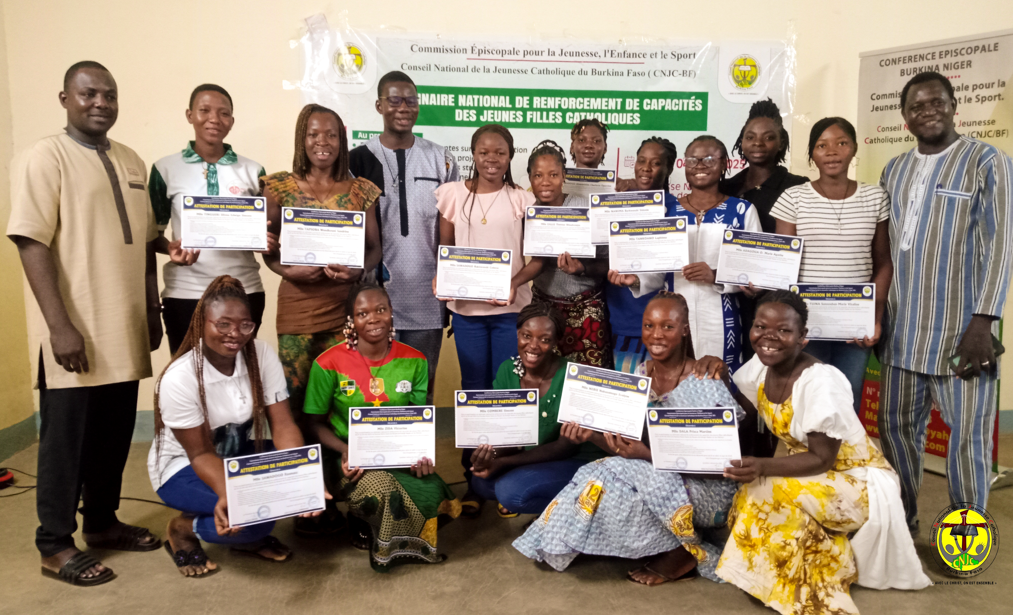 SEMINAIRE DE RENFORCEMENT DE CAPACITES DES JEUNES FILLES CATHOLIQUE 1er au 4 MAI 2025 à la Paroisse Notre Dame du Rosaire de Kologh Naaba